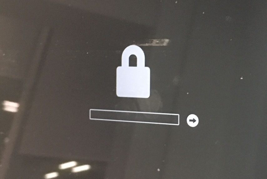 macbook padlock screen on boot